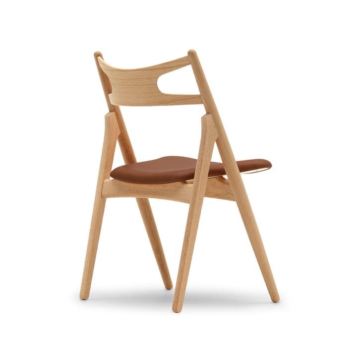 CH29P Sawbuch chair lädersits, Thor 325-oljad ek-naturfärgad Carl Hansen & Søn
