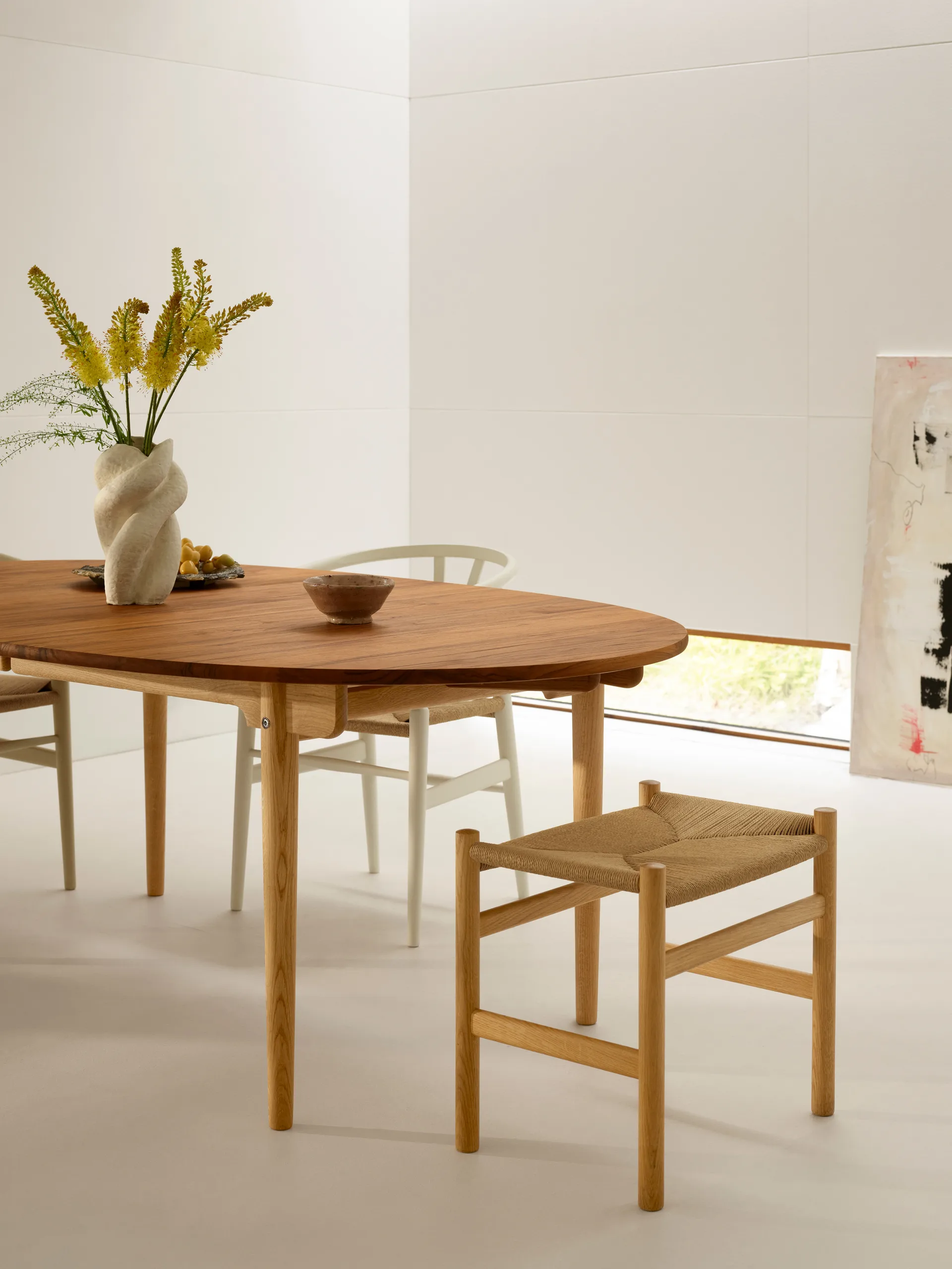 CH338 matbord + 1 ilägg Special Edition, Teak-ek Carl Hansen & Søn