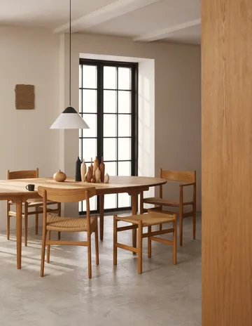 CH338 matbord + CH23 stol 4-pack - Oljad ek-natur - Carl Hansen & Søn
