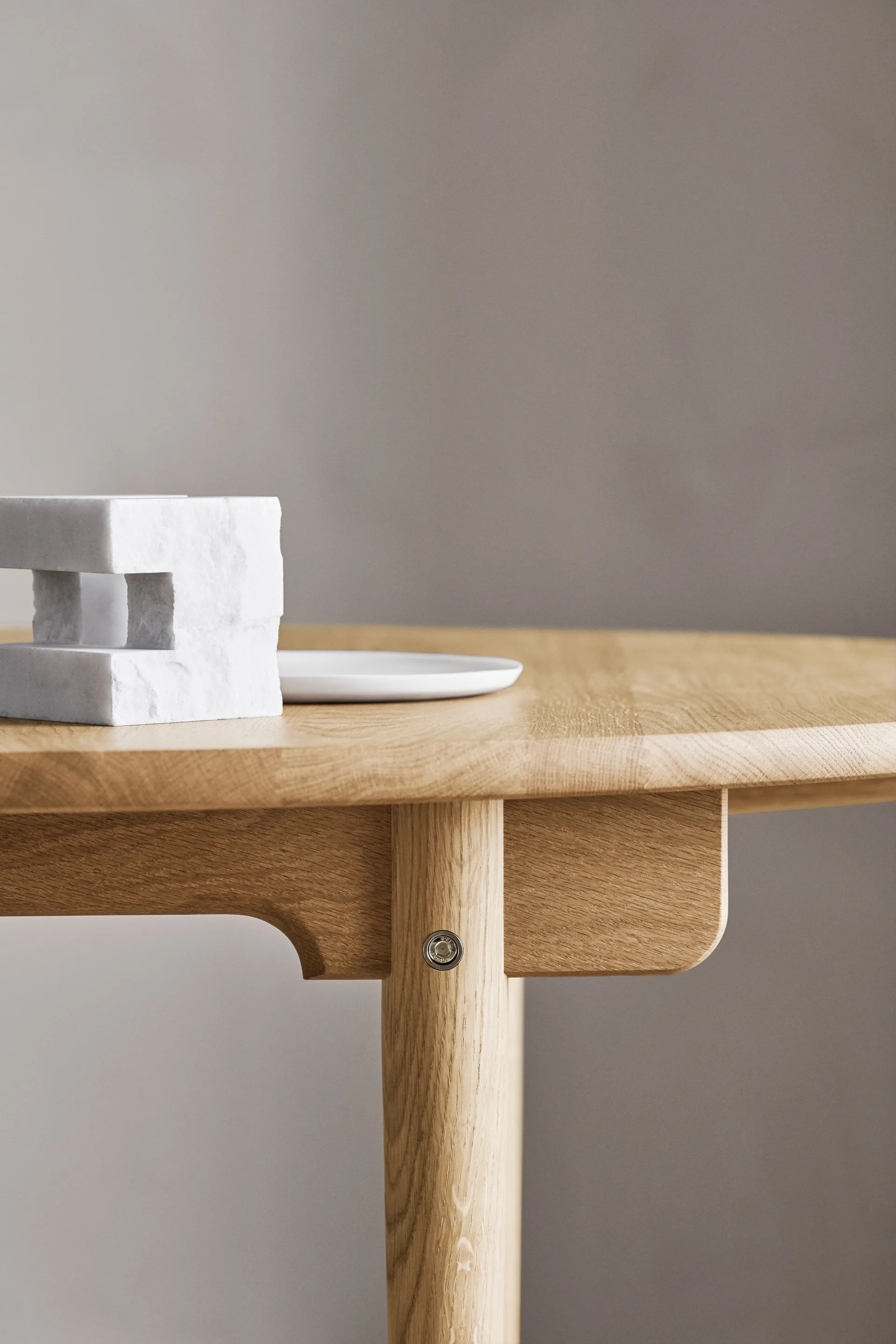 CH338 matbord + CH23 stol 4-pack - Oljad ek-natur,  Carl Hansen & Søn