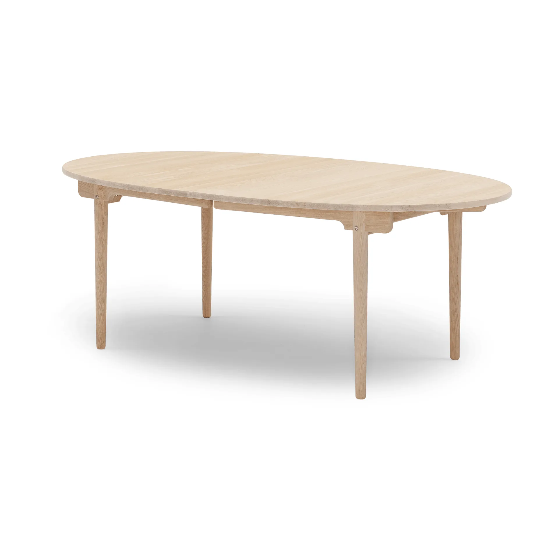 CH338 matbord med plats för 2 ilägg, Vitoljad ek, 200x115 cm Carl Hansen & Søn