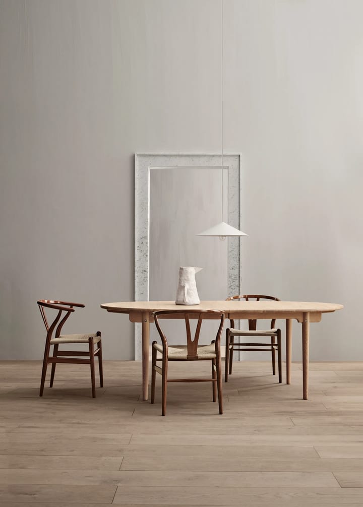 CH338 matbord utdragbart med plats för 4 ilägg, ek vitolja-plats för 4 ilägg Carl Hansen & Søn