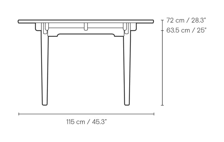 CH339 matbord utdragbart med plats för 2 ilägg - Vitoljad ek - Carl Hansen & Søn