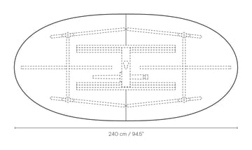 CH339 matbord utdragbart med plats för 2 ilägg - Vitoljad ek - Carl Hansen & Søn