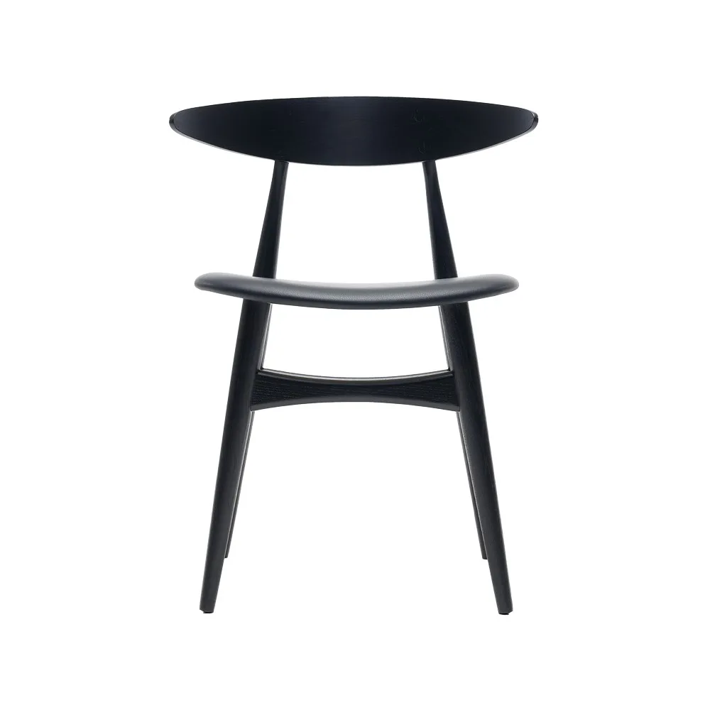 CH33P stol, Thor 301-svartlackad ek Carl Hansen & Søn