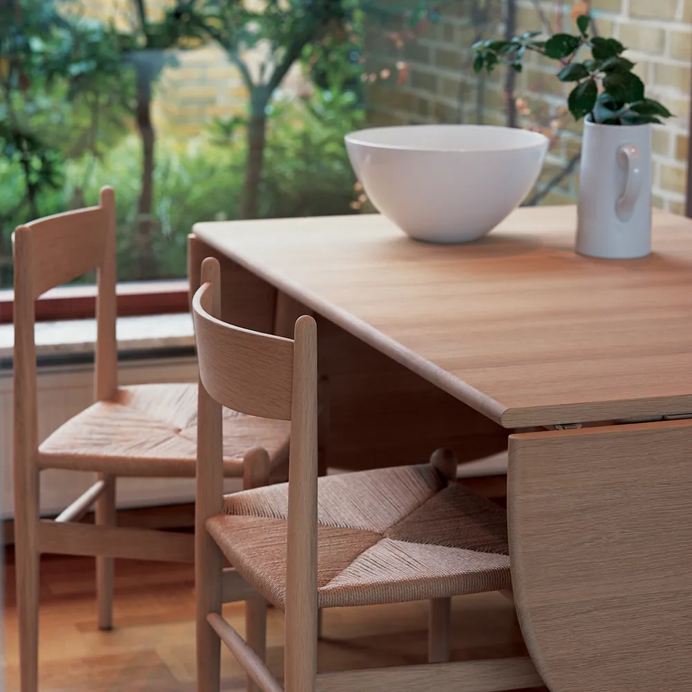 CH36 stol, Svartlackad-naturflätad Carl Hansen & Søn