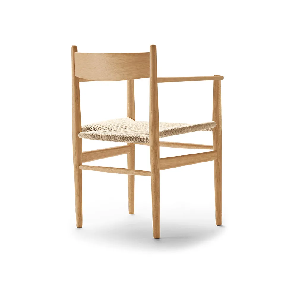 CH37 karmstol, Oljad ek-naturflätad Carl Hansen & Søn