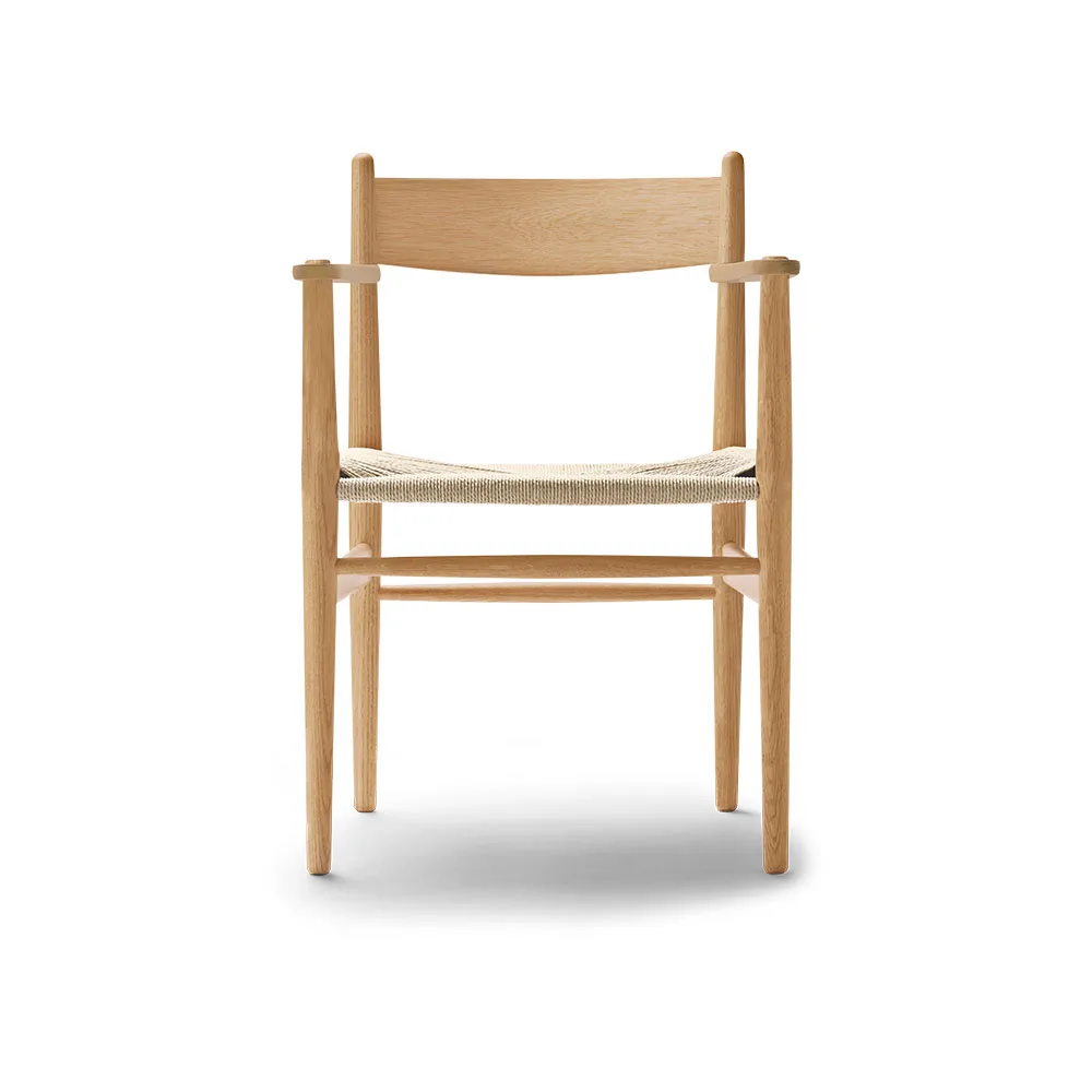 CH37 karmstol, Oljad ek-naturflätad Carl Hansen & Søn