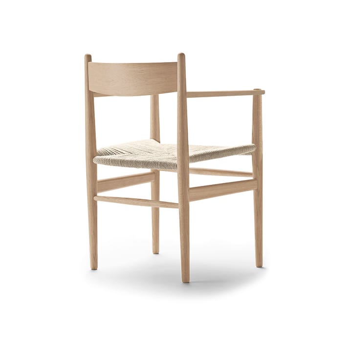 CH37 karmstol, Vitoljad ek-naturflätad Carl Hansen & Søn