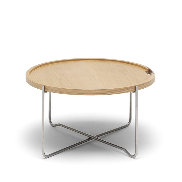 CH417 Tray brickbord rostfritt stål, Rökoljad ek Carl Hansen & Søn