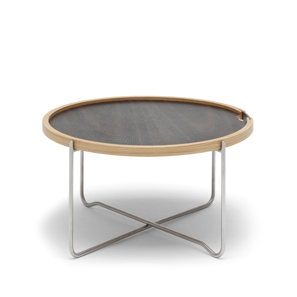 Carl Hansen & Son CH417 Tray brickbord rostfritt stål Rökoljad ek