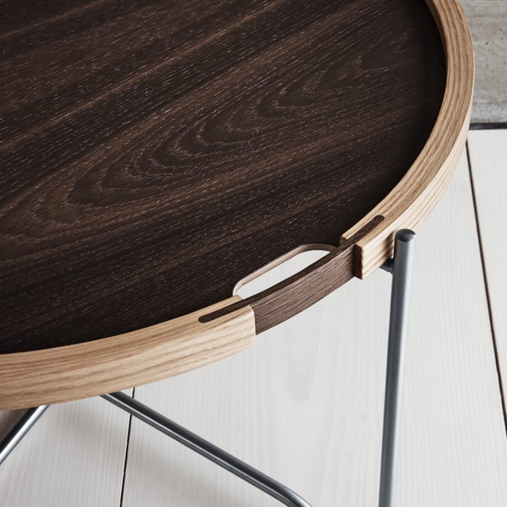 CH417 Tray brickbord rostfritt stål, Svart-vit vändbar-laminat Carl Hansen & Søn