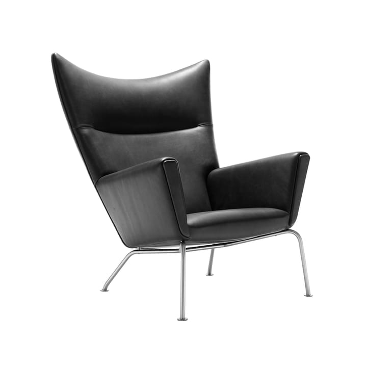 CH445 Wing Chair fåtölj - Thor 301-rostfria stålben - Carl Hansen & Søn
