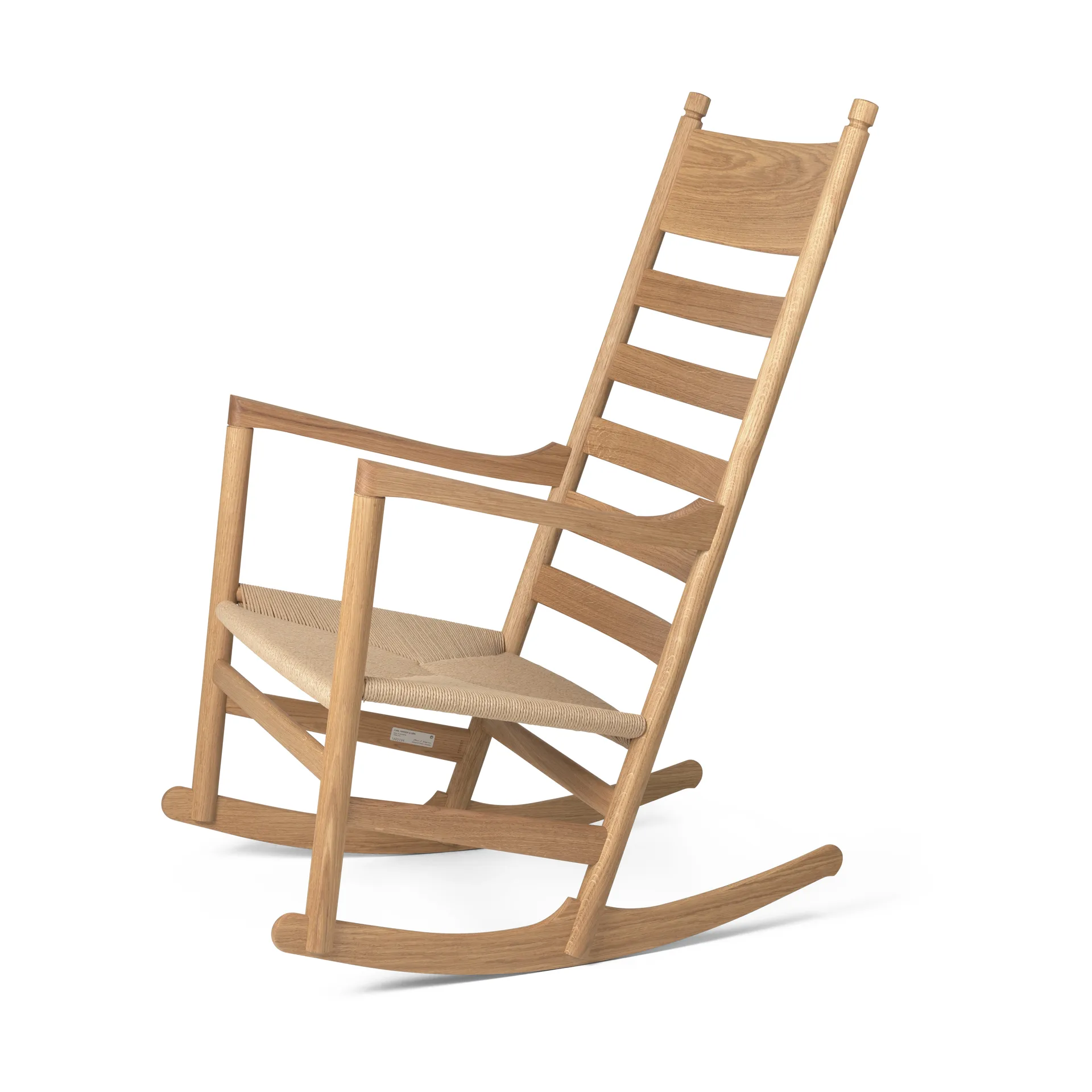 CH45 gungstol, Vitoljad ek-naturflätad Carl Hansen & Søn