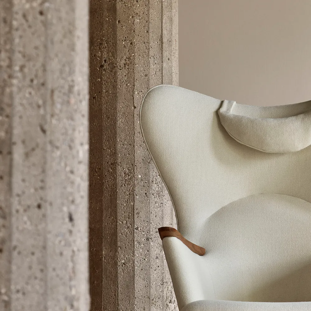 CH78 Mama Bear fåtölj, Fiord 151 tyg-såpad ek Carl Hansen & Søn