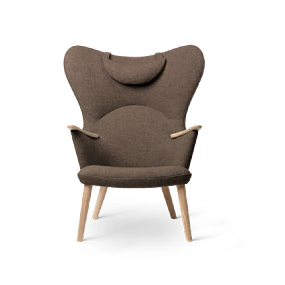 CH78 Mama Bear fåtölj, Fiord 271 tyg-såpad ek Carl Hansen & Søn