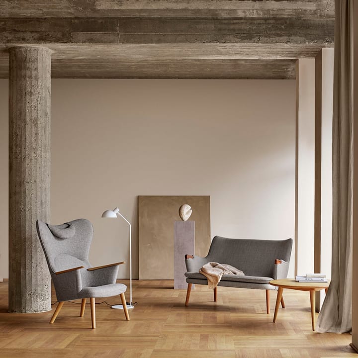 CH78 Mama Bear fåtölj, Fiord 782 tyg-såpad ek Carl Hansen & Søn