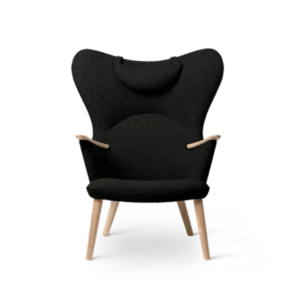 CH78 Mama Bear fåtölj, Fiord 991 tyg-såpad ek Carl Hansen & Søn