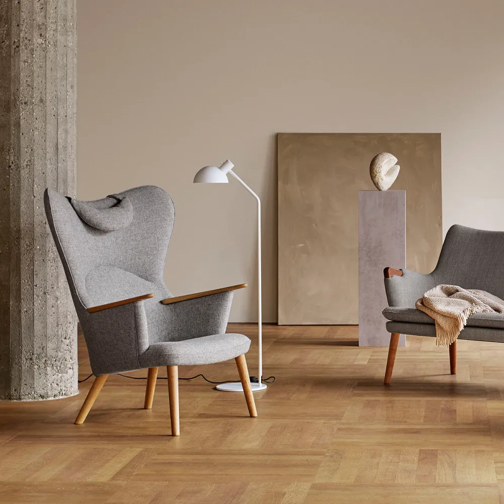 CH78 nackkudde, Sif 91 läder Carl Hansen & Søn