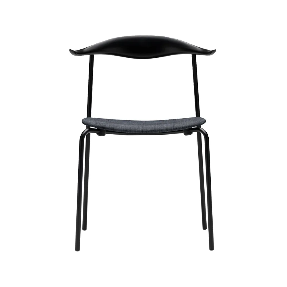 CH88P stol, fiord 171-svart ek-svart stativ Carl Hansen & Søn