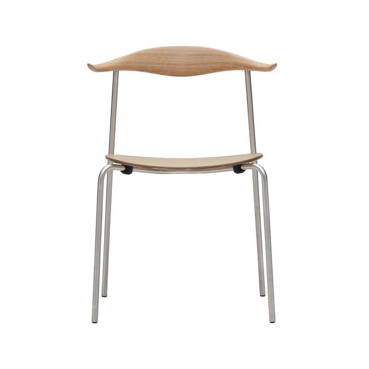 CH88T stol - Klarlackad ek-rostfritt stål - Carl Hansen & Søn