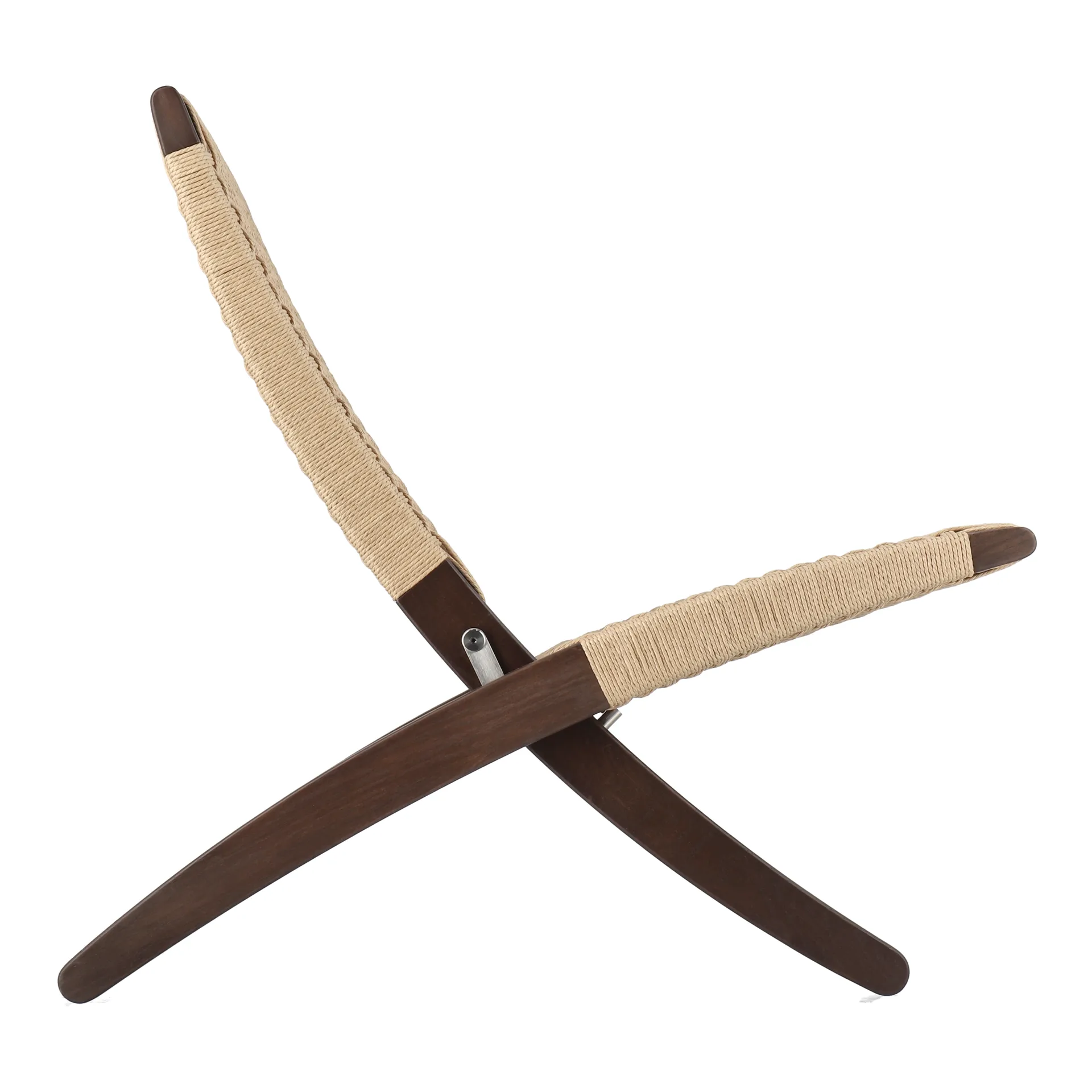 Cuba fällfåtölj jubileumsutgåva Svenssons 125 år, Mörkoljad ek, papperssnöre Carl Hansen & Søn