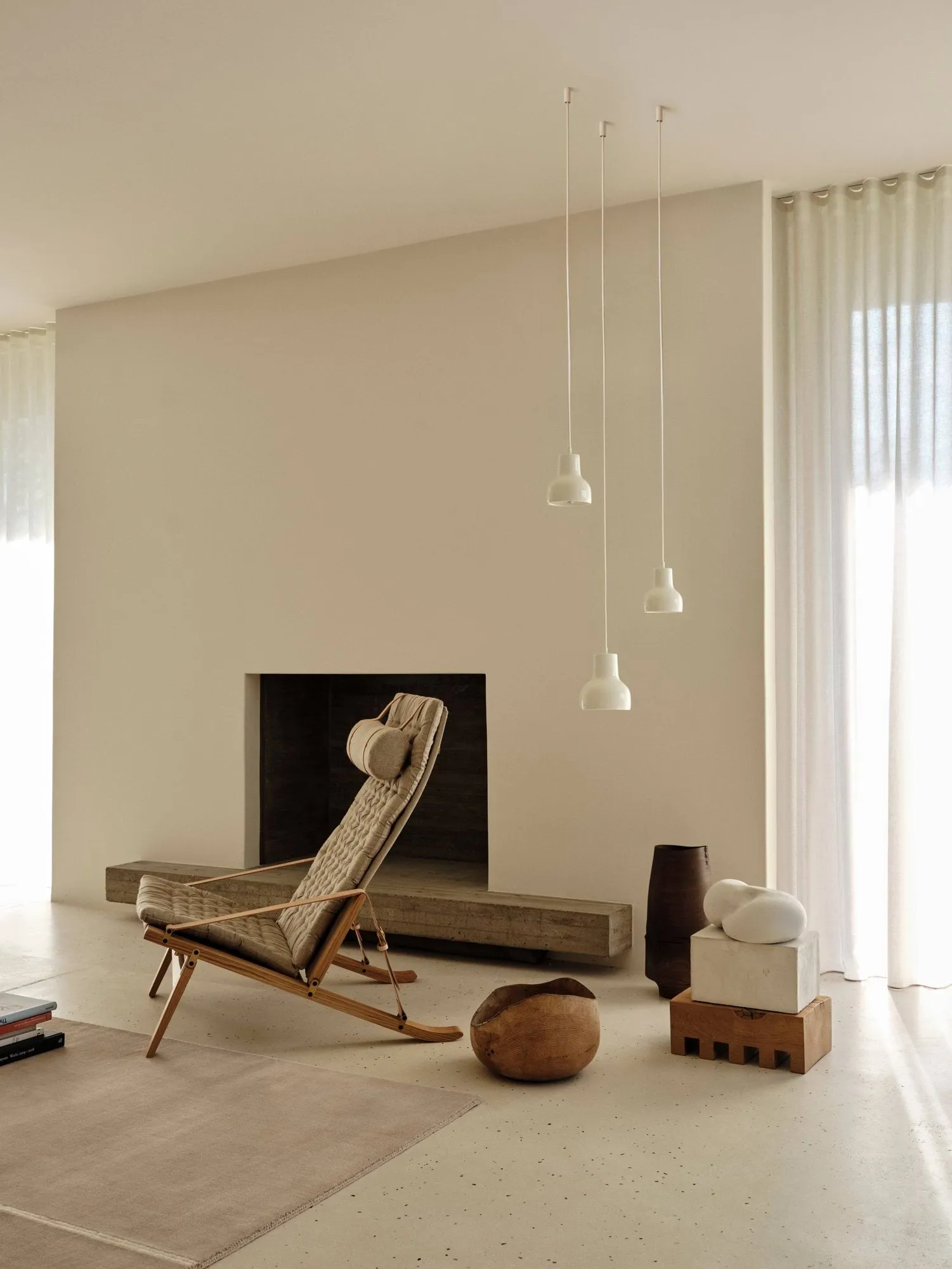 EM82 Porcelight pendel, White metal, Ø110 cm Carl Hansen & Søn