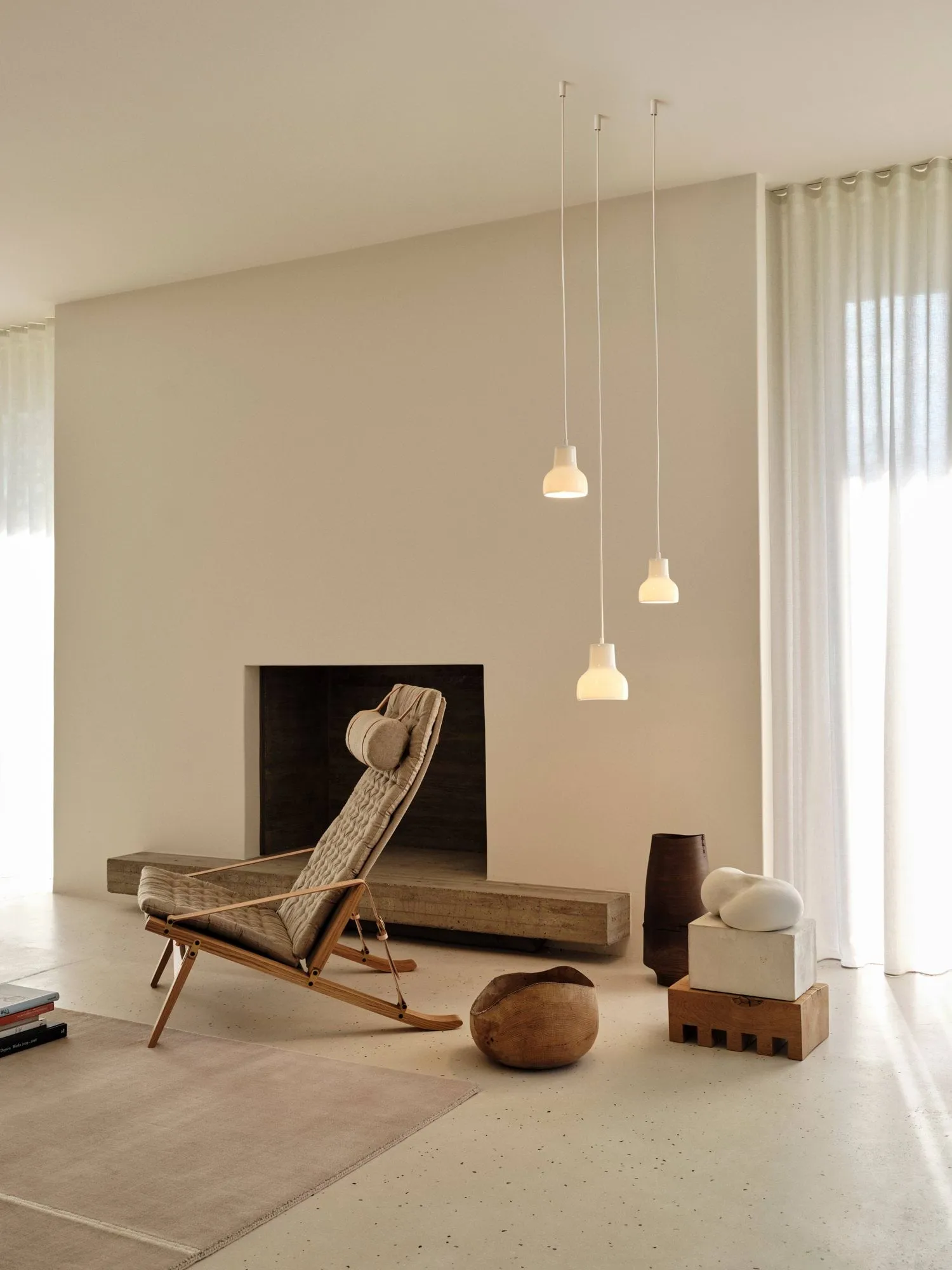 EM82 Porcelight pendel, White metal, Ø110 cm Carl Hansen & Søn