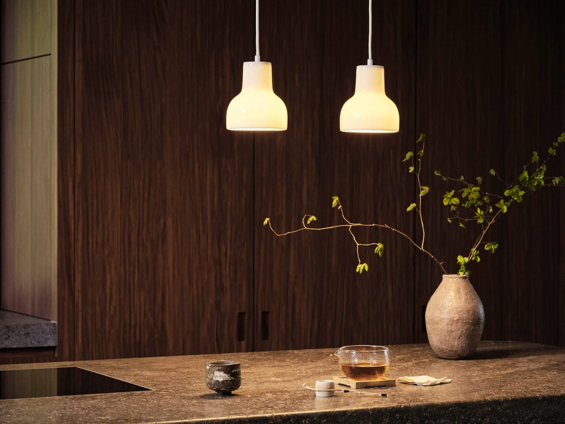 EM82 Porcelight pendel, White metal, Ø110 cm Carl Hansen & Søn