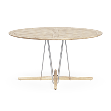 Embrace Outdoor table Ø140 cm - Teak obehandlad - Carl Hansen & Søn