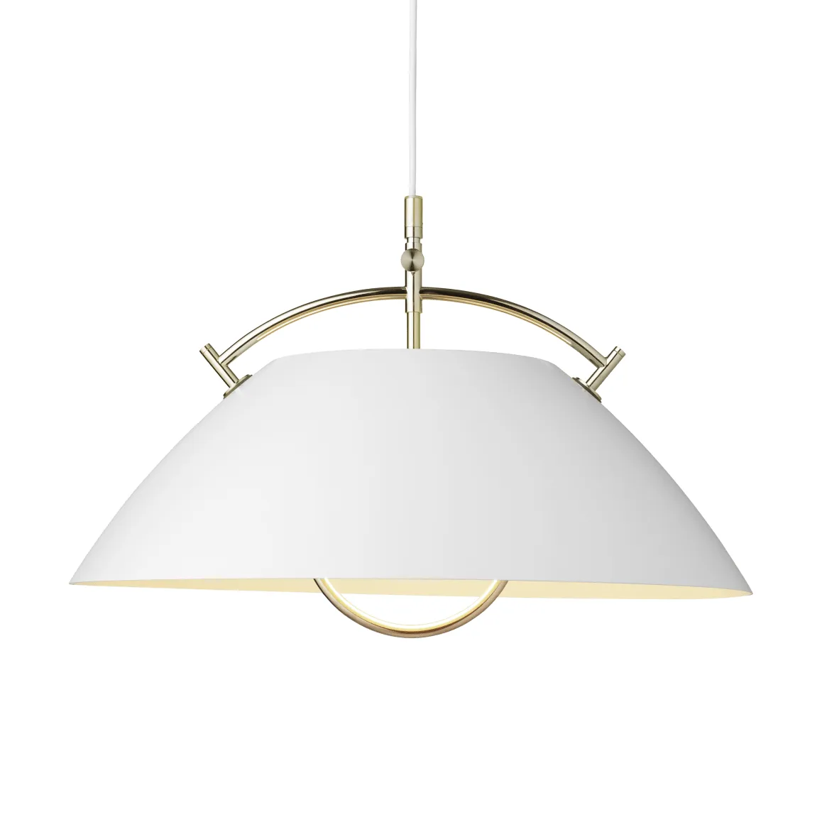 HJW37 The Pendant med hiss, White-gold Carl Hansen & Søn