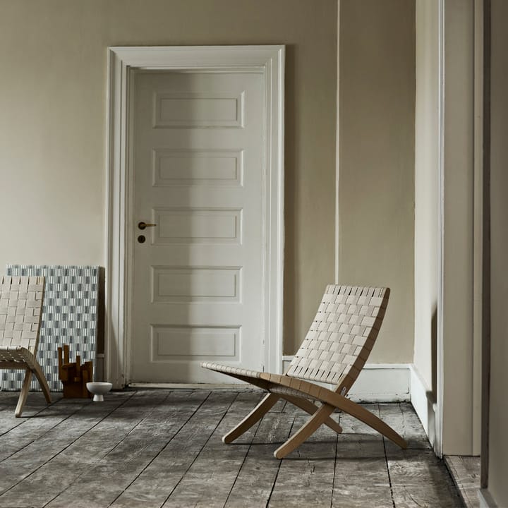 MG501 Cuba fällfåtölj ekstativ, Natur-bomullsgjord-såpad Carl Hansen & Søn