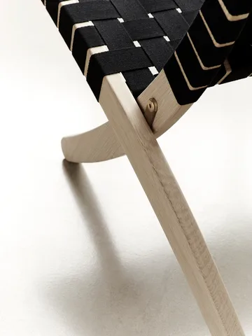 MG501 Cuba fällfåtölj ekstativ - Svart-bomullsgjord-oljad - Carl Hansen & Søn