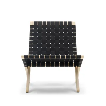 MG501 Cuba fällfåtölj ekstativ - Svart-bomullsgjord-såpad - Carl Hansen & Søn