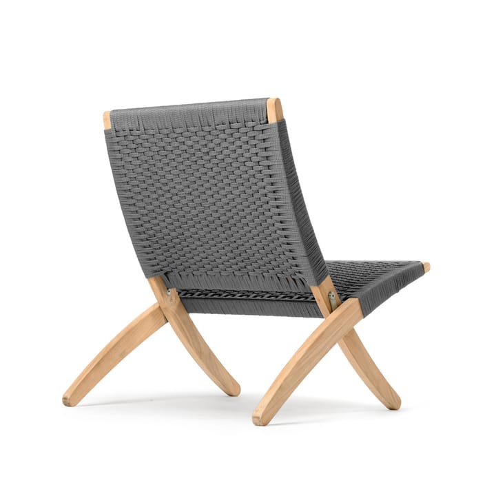 MG501 Cuba Outdoor fällfåtölj - flätning charcoal, teak - Carl Hansen & Søn