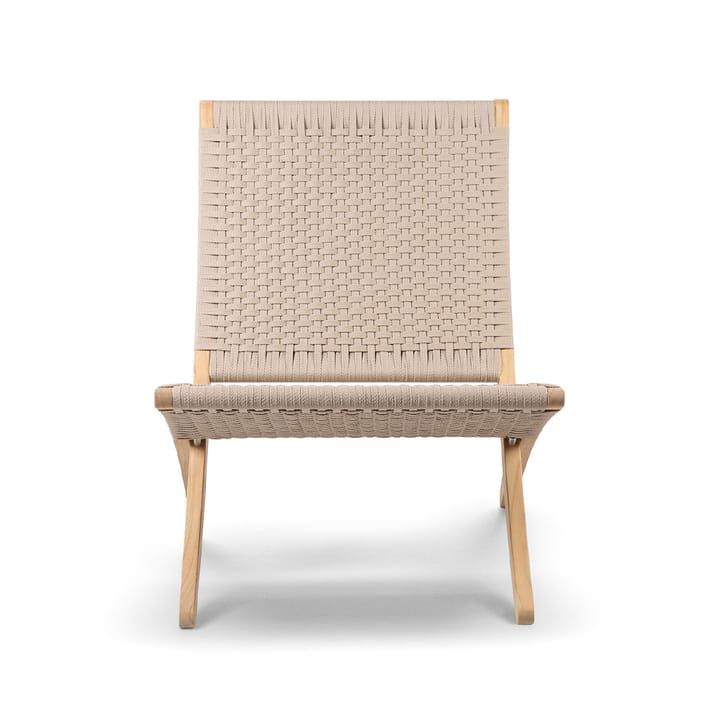 MG501 Cuba Outdoor fällfåtölj, flätning sesame, teak Carl Hansen & Søn