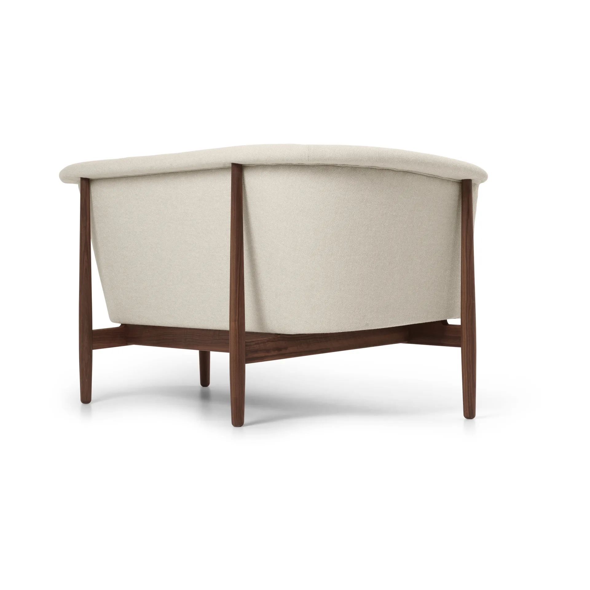 ND52-2 Vita soffa 146 cm, Hallingdal 0200-oljad valnöt Carl Hansen & Søn