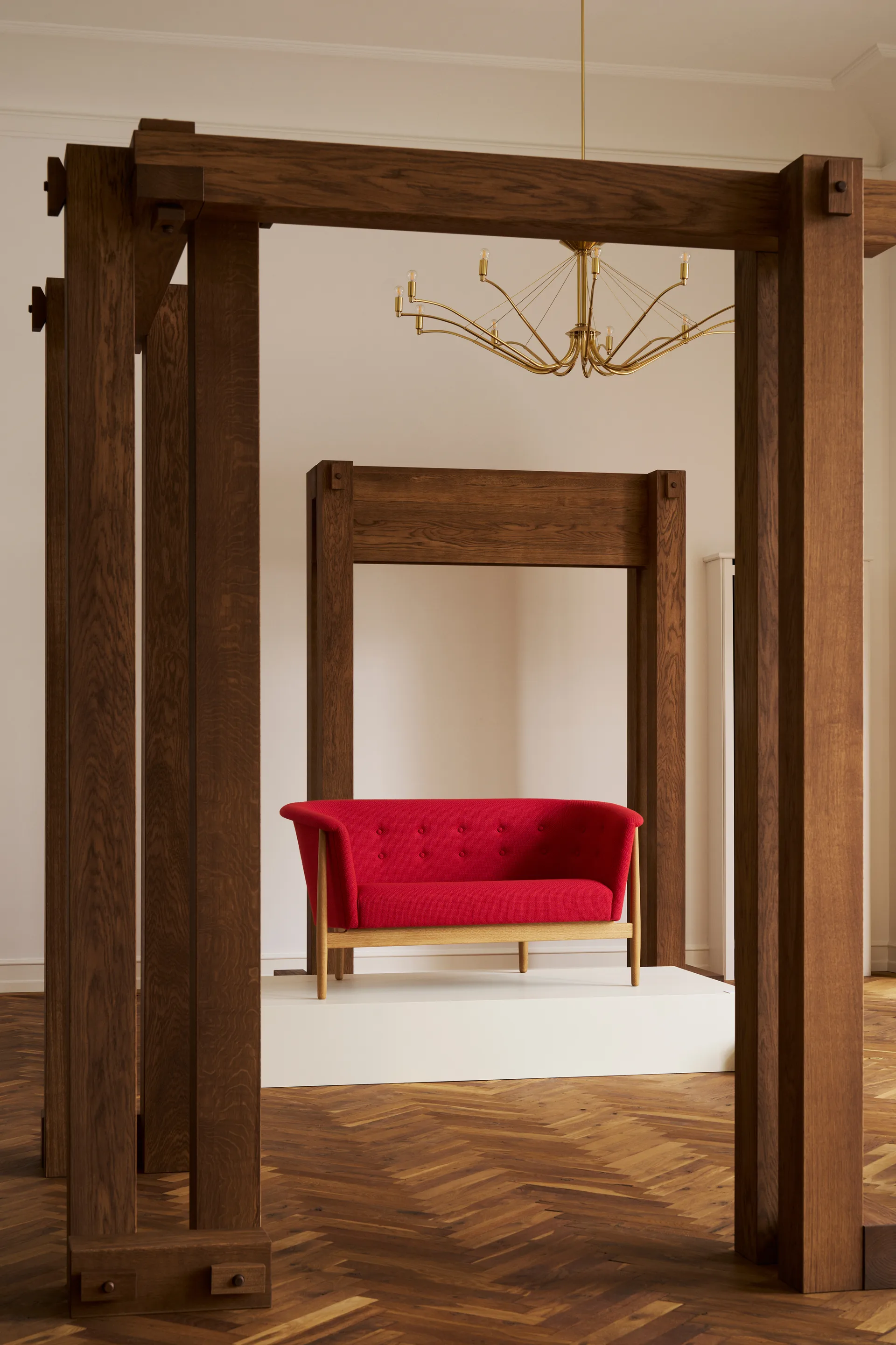 ND52-2 Vita soffa 146 cm, Sisu 0645-oljad ek Carl Hansen & Søn