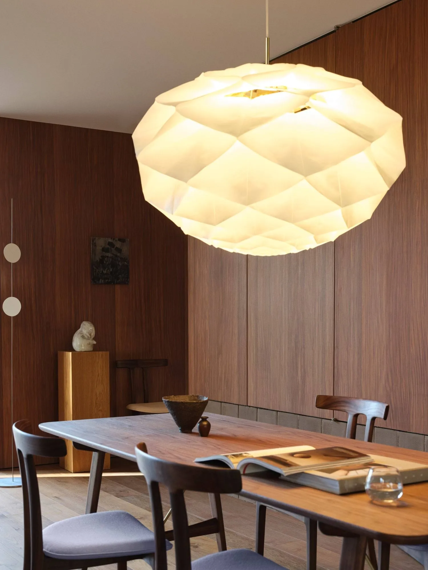 OS111 Begonya pendel, White-brass, Ø90 cm Carl Hansen & Søn