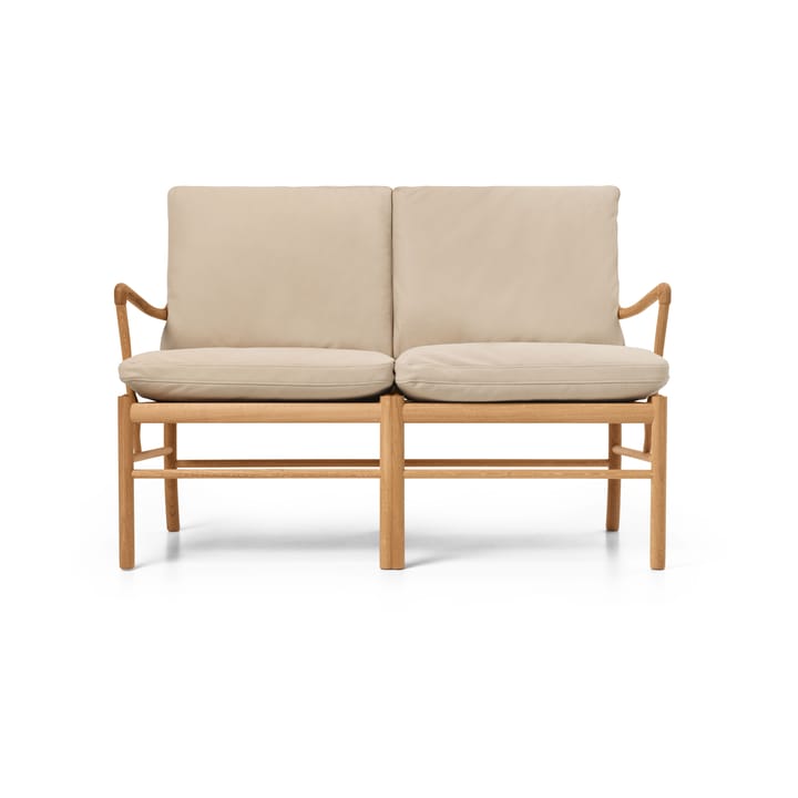 OW149-2 Colonial soffa 2-sits - Terra 20365-oljad ek - Carl Hansen & Søn