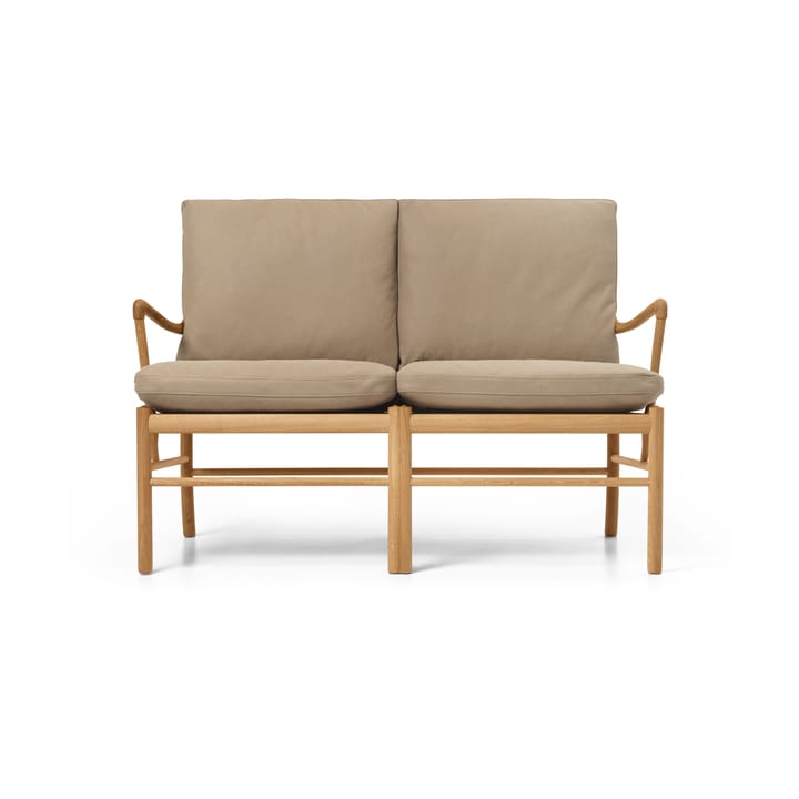 OW149-2 Colonial soffa 2-sits - Terra 20366-oljad ek - Carl Hansen & Søn