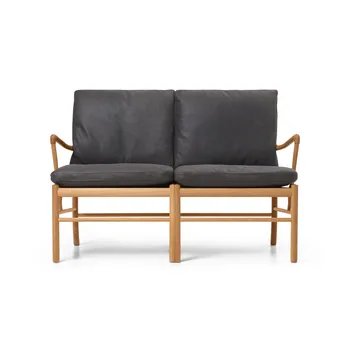 OW149-2 Colonial soffa 2-sits - Terra 20367-oljad ek - Carl Hansen & Søn