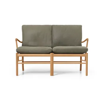OW149-2 Colonial soffa 2-sits - Terra 20368-oljad ek - Carl Hansen & Søn