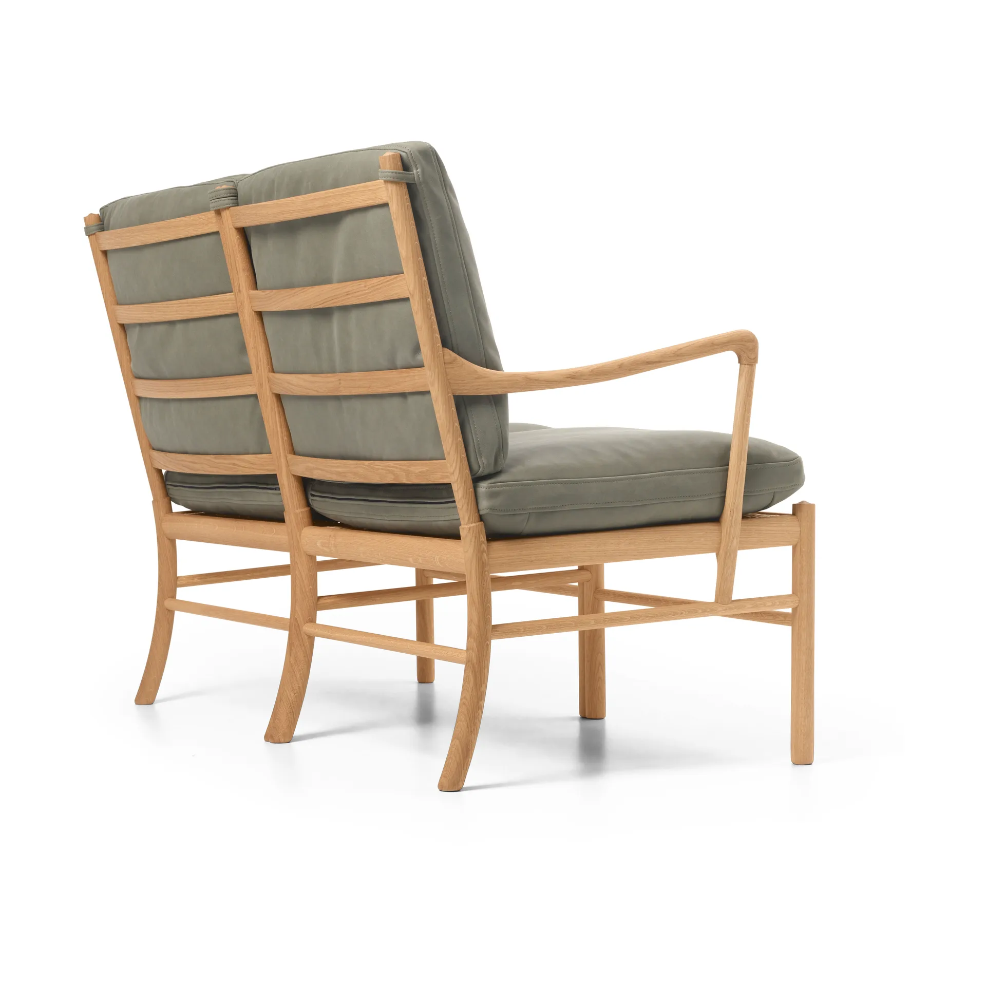 OW149-2 Colonial soffa 2-sits, Terra 20368-oljad ek Carl Hansen & Søn