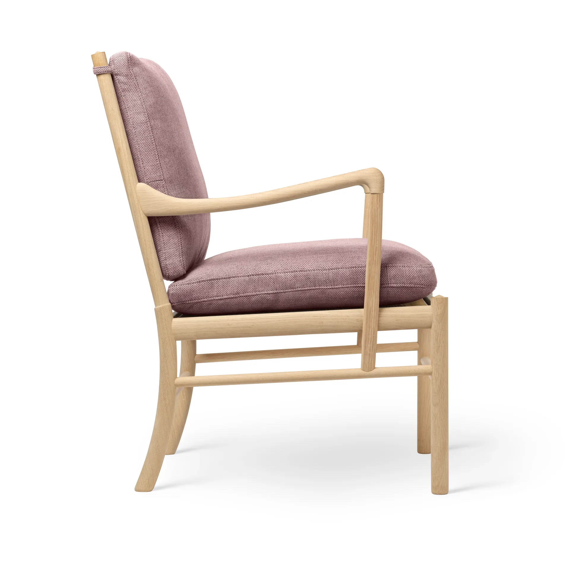 OW149 Colonial chair fåtölj, Re-wool 0648-såpad ek Carl Hansen & Søn
