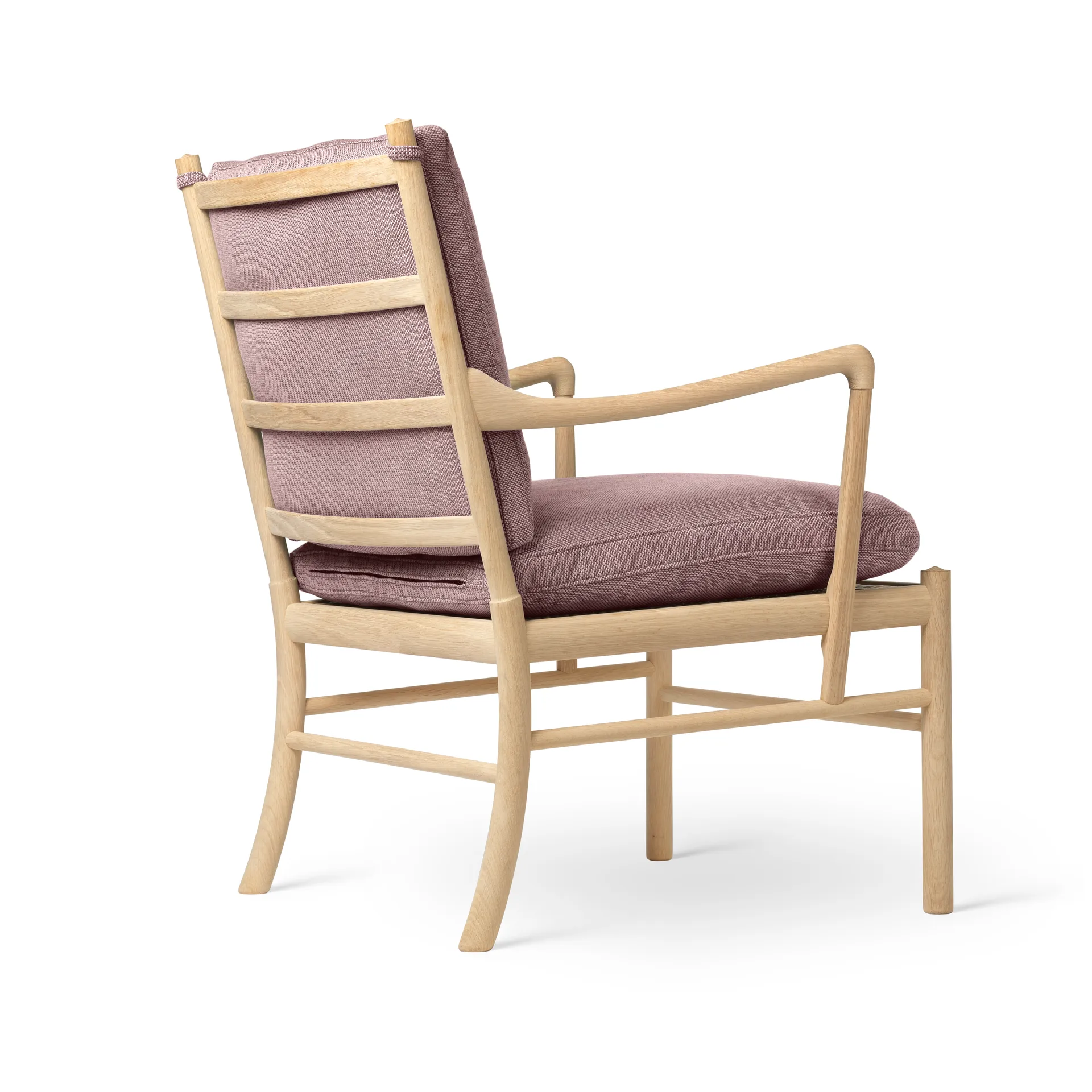 OW149 Colonial chair fåtölj, Re-wool 0648-såpad ek Carl Hansen & Søn
