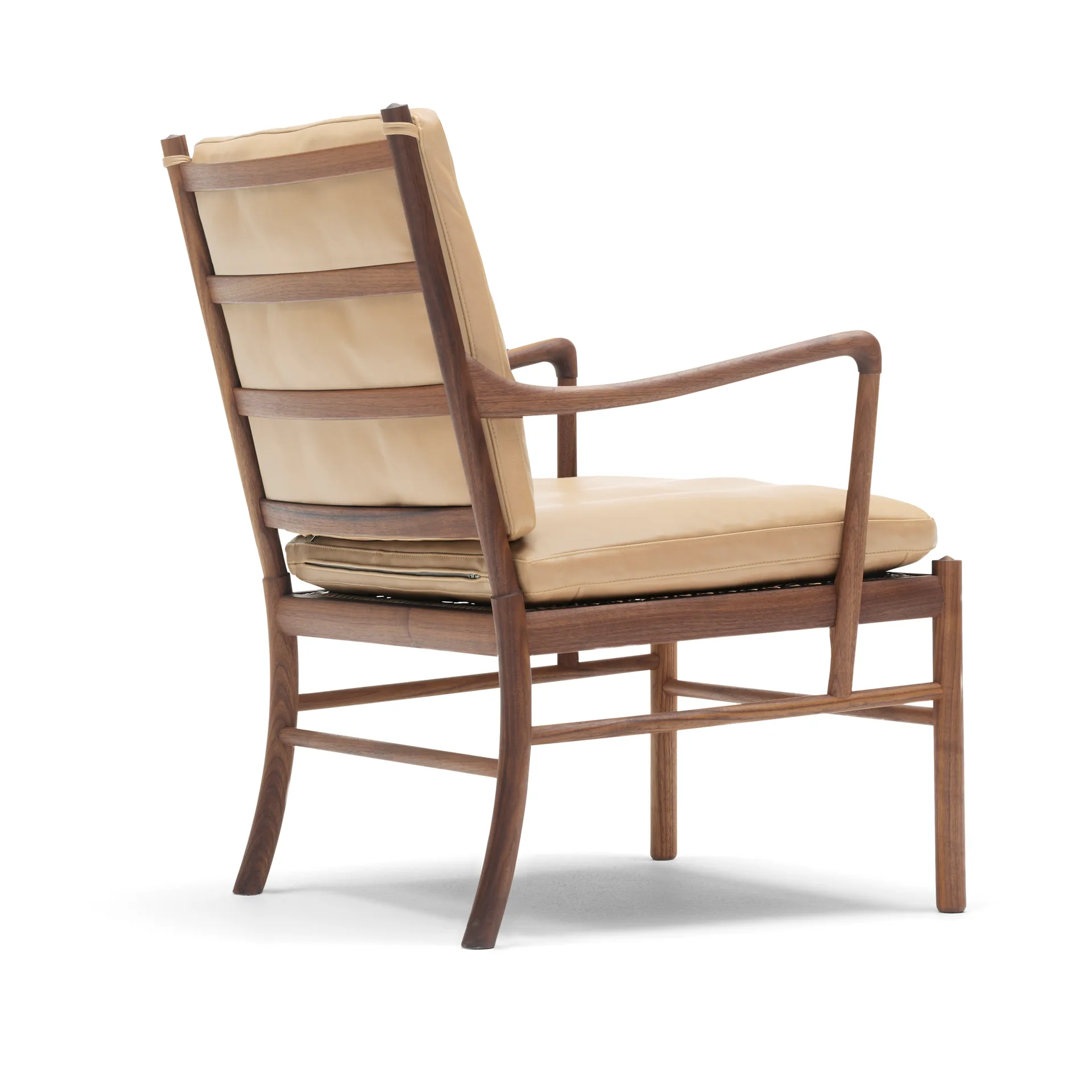OW149 Colonial chair fåtölj, Sif 90 läder-oljad valnöt Carl Hansen & Søn