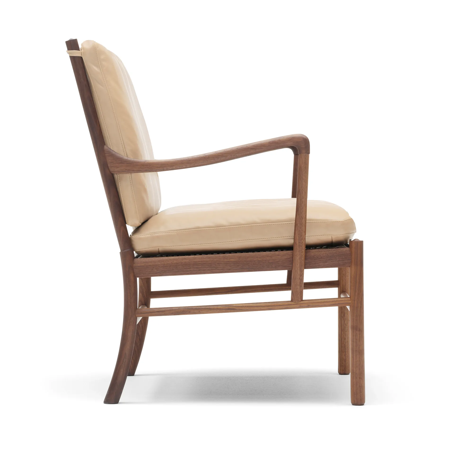 OW149 Colonial chair fåtölj, Sif 90 läder-oljad valnöt Carl Hansen & Søn