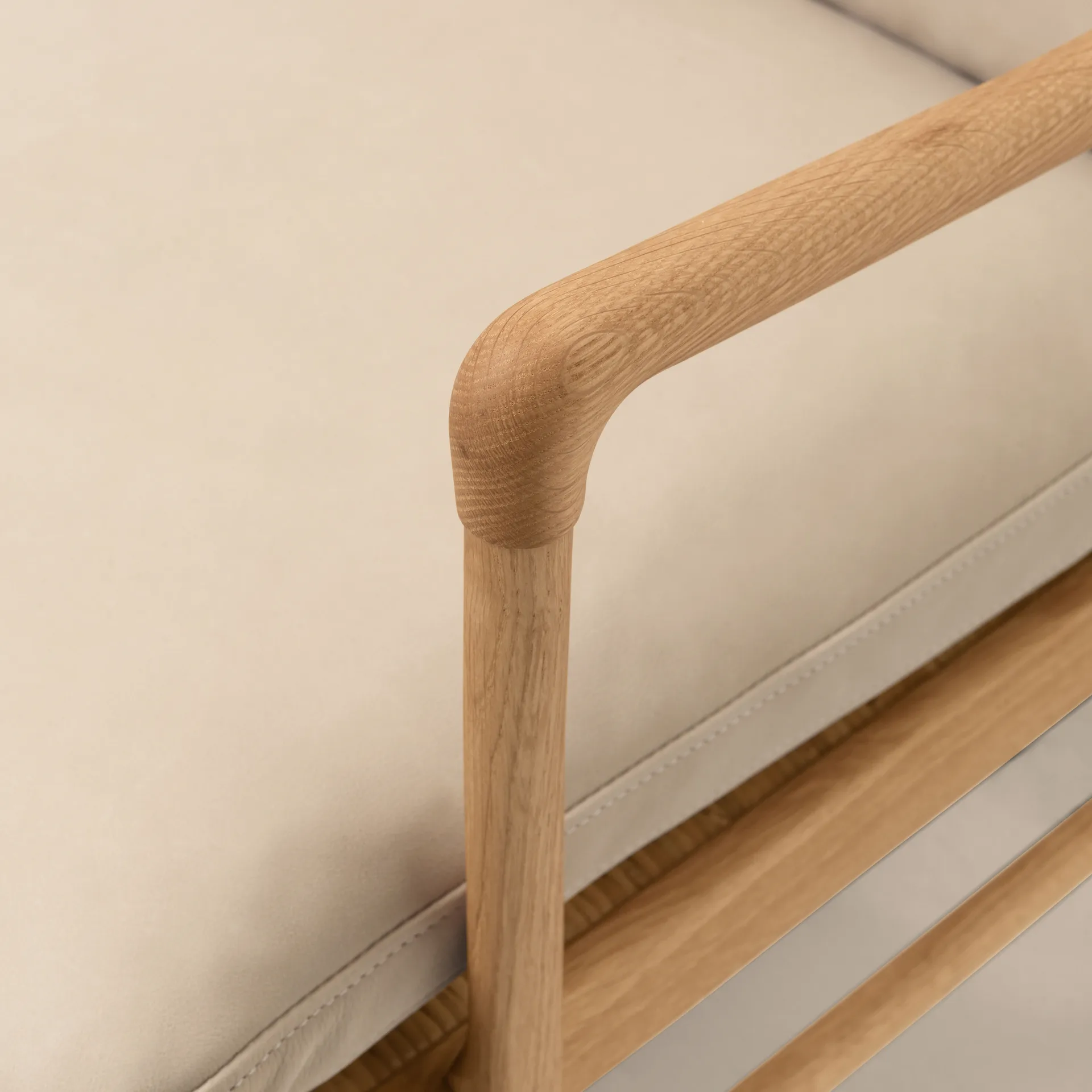 OW149 Colonial chair fåtölj, Terra 20365 läder-oljad ek Carl Hansen & Søn