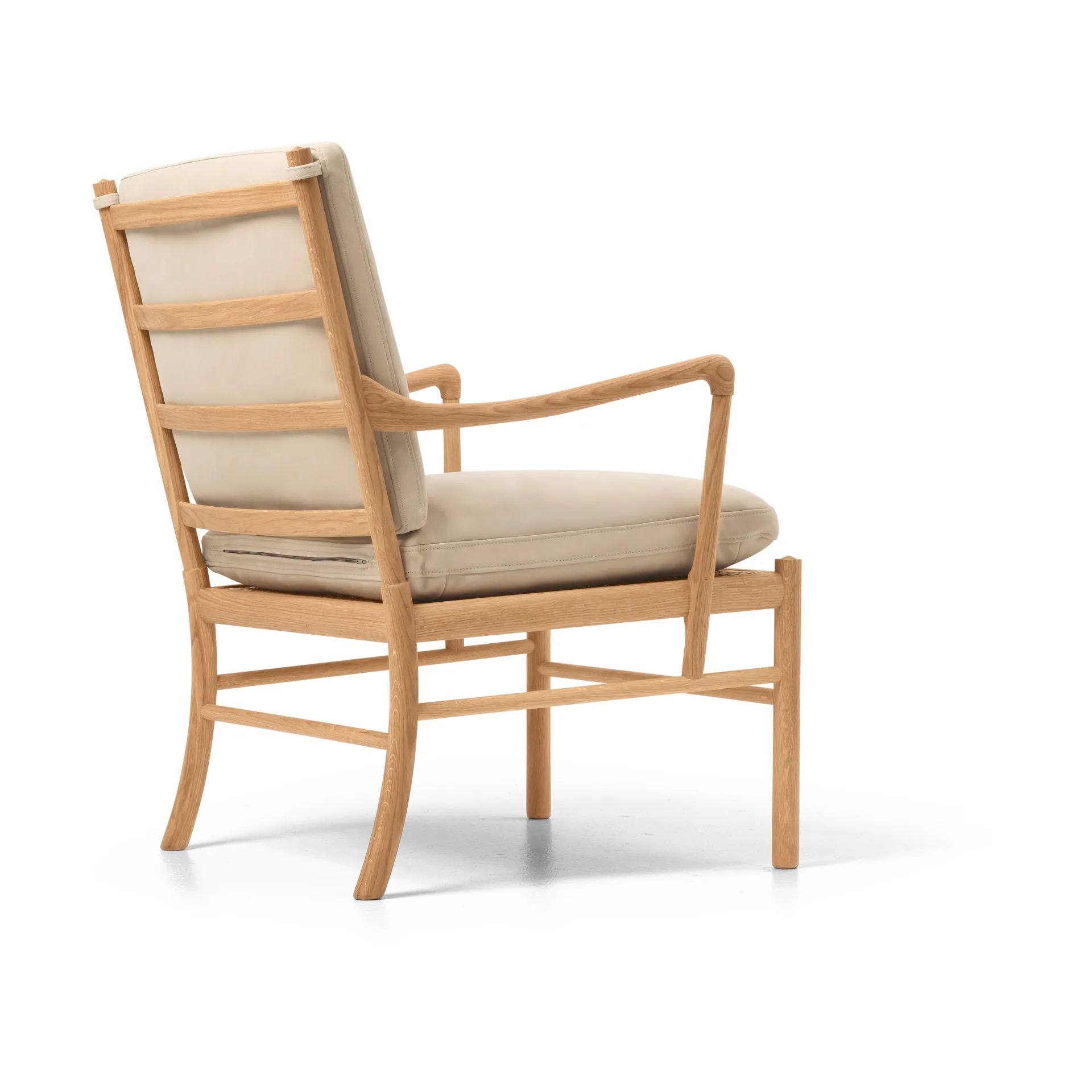 OW149 Colonial chair fåtölj, Terra 20365-oljad ek Carl Hansen & Søn